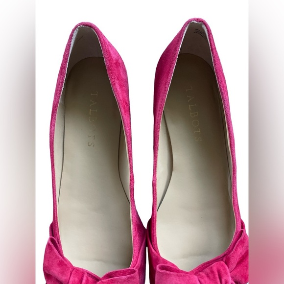 🔥Talbots Edison Bow Flats in Red Suede, Size 6.5 - Picture 7 of 10